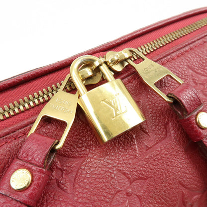 Louis Vuitton Speedy Bandouliere Monogram Empreinte Leather, Red, Leather, Handbag
