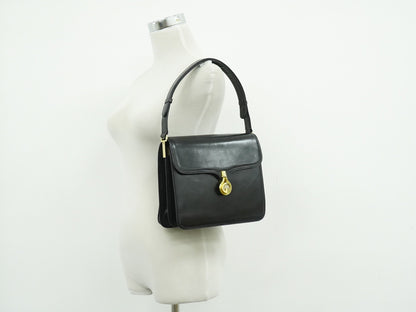 Gucci Shoulder Leather, Black, Leather, Shoulder Bag