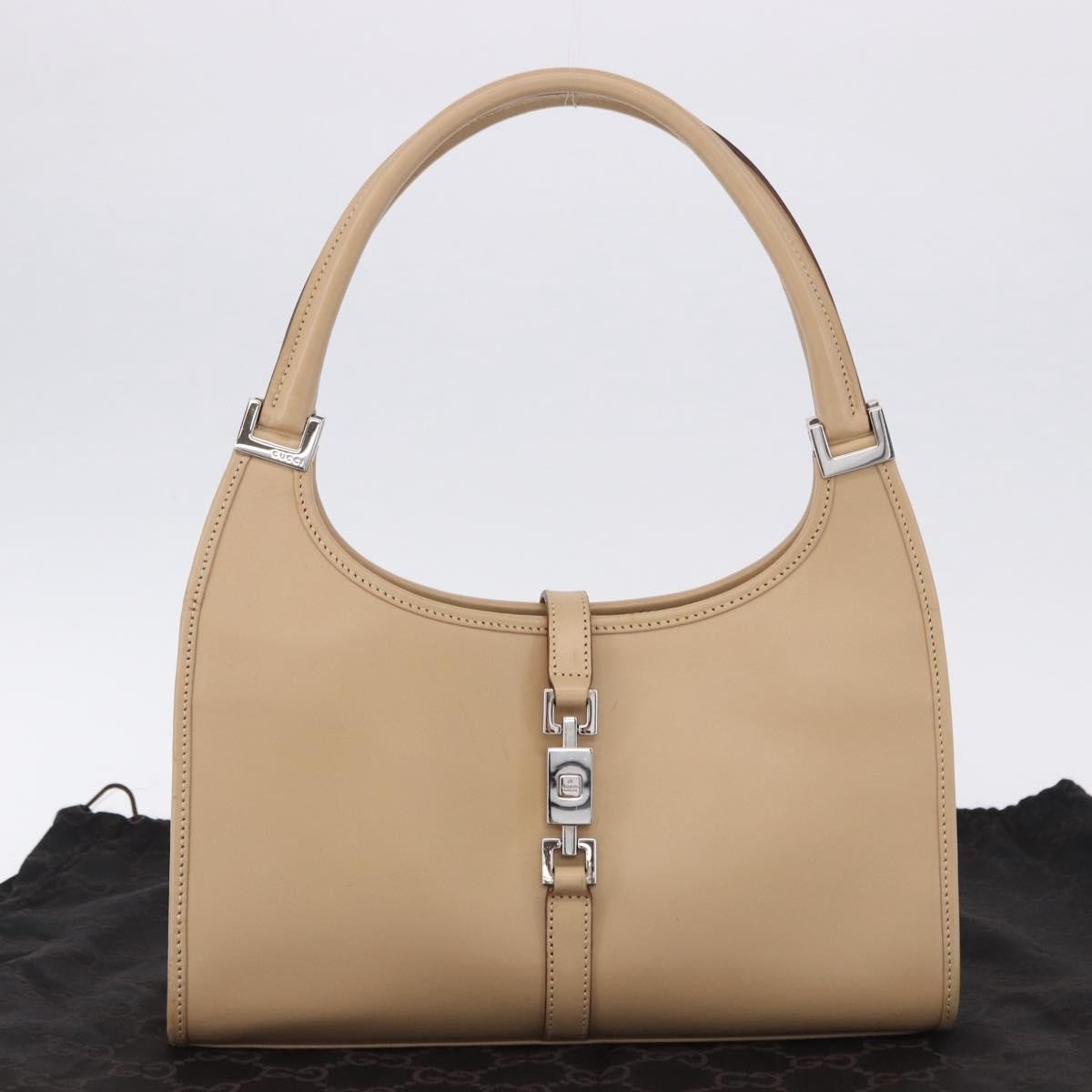 Gucci Jackie Leather, Beige, Leather, Handbag