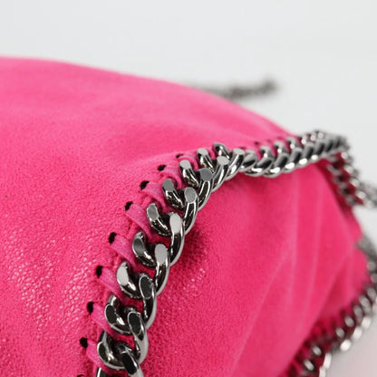 Stella McCartney Falabella Fold Over Suede, Pink, Suede, Shoulder Bag