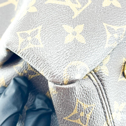 Louis Vuitton Pallas Monogram Canvas with Leather, Brown, Canvas, Tote Bag
