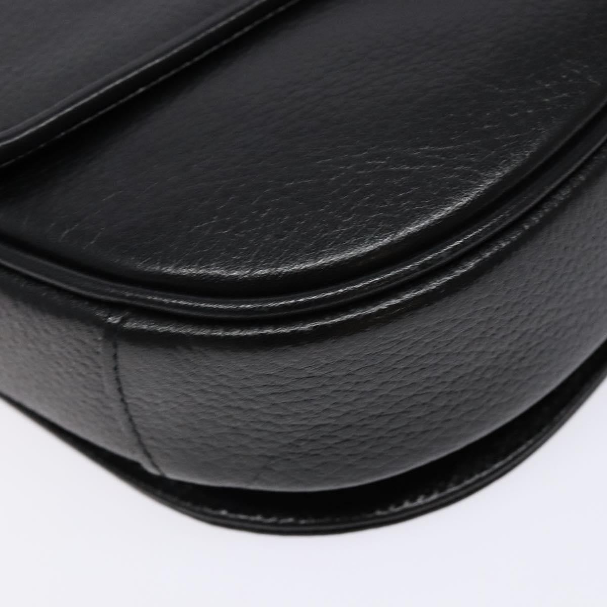 Burberry Flap Shoulder Leather, Black, Leather, Shoulder Bag
