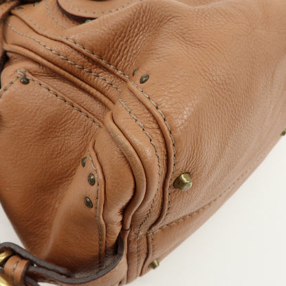 Chloe Paddington Leather, Brown, Leather, Tote Bag