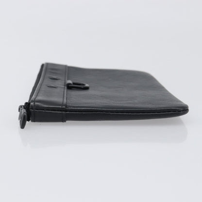 Louis Vuitton Discovery Pochette Monogram Shadow Leather, Black, Leather, Clutch
