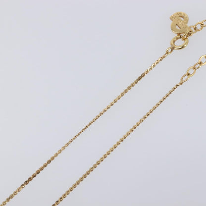 Christian Dior CD Oval Pendant Necklace Metal, Gold, Metal, Necklace