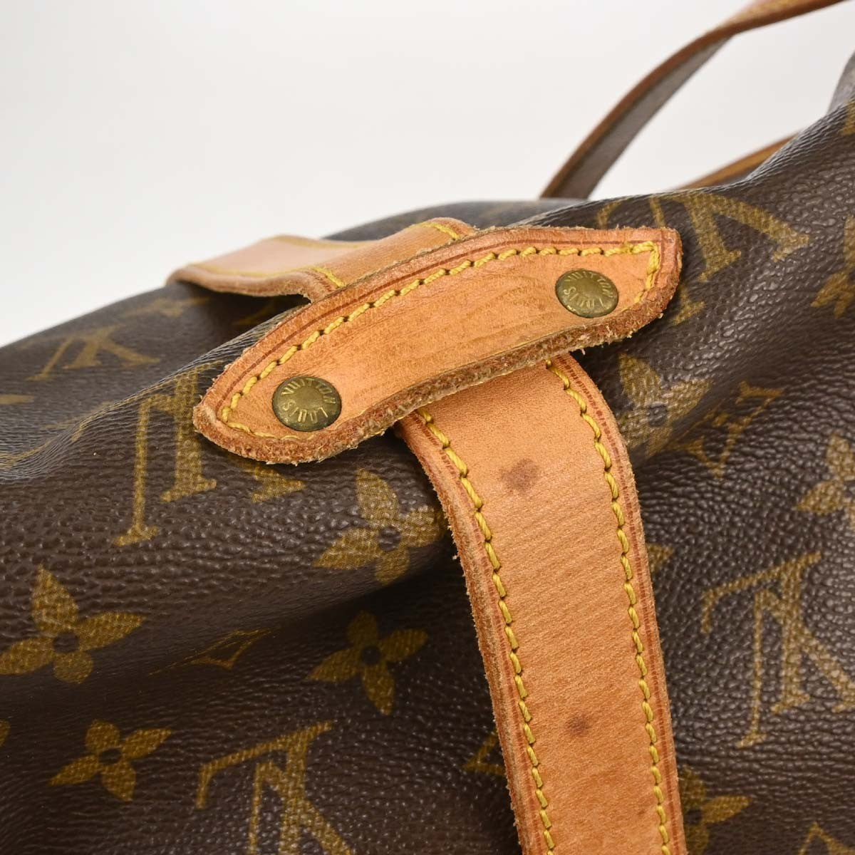 Louis Vuitton Saumur Monogram Canvas, Brown, Canvas, Shoulder Bag
