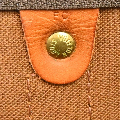 Louis Vuitton Keepall Monogram, Brown, Canvas, Travel Bag