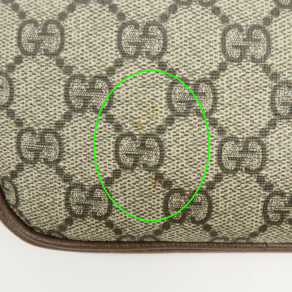 Gucci Ophidia GG Coated Canvas, Brown, Leather, Crossbody Bag