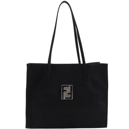 Fendi Vintage FF Nylon, Black, Nylon, Tote Bag