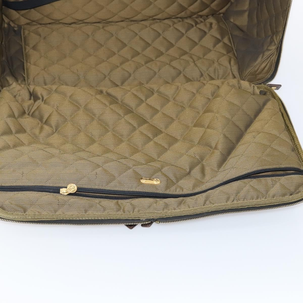 Fendi Vintage Rolling Suitcase Zucca Canvas, Brown, Canvas, Travel Bag