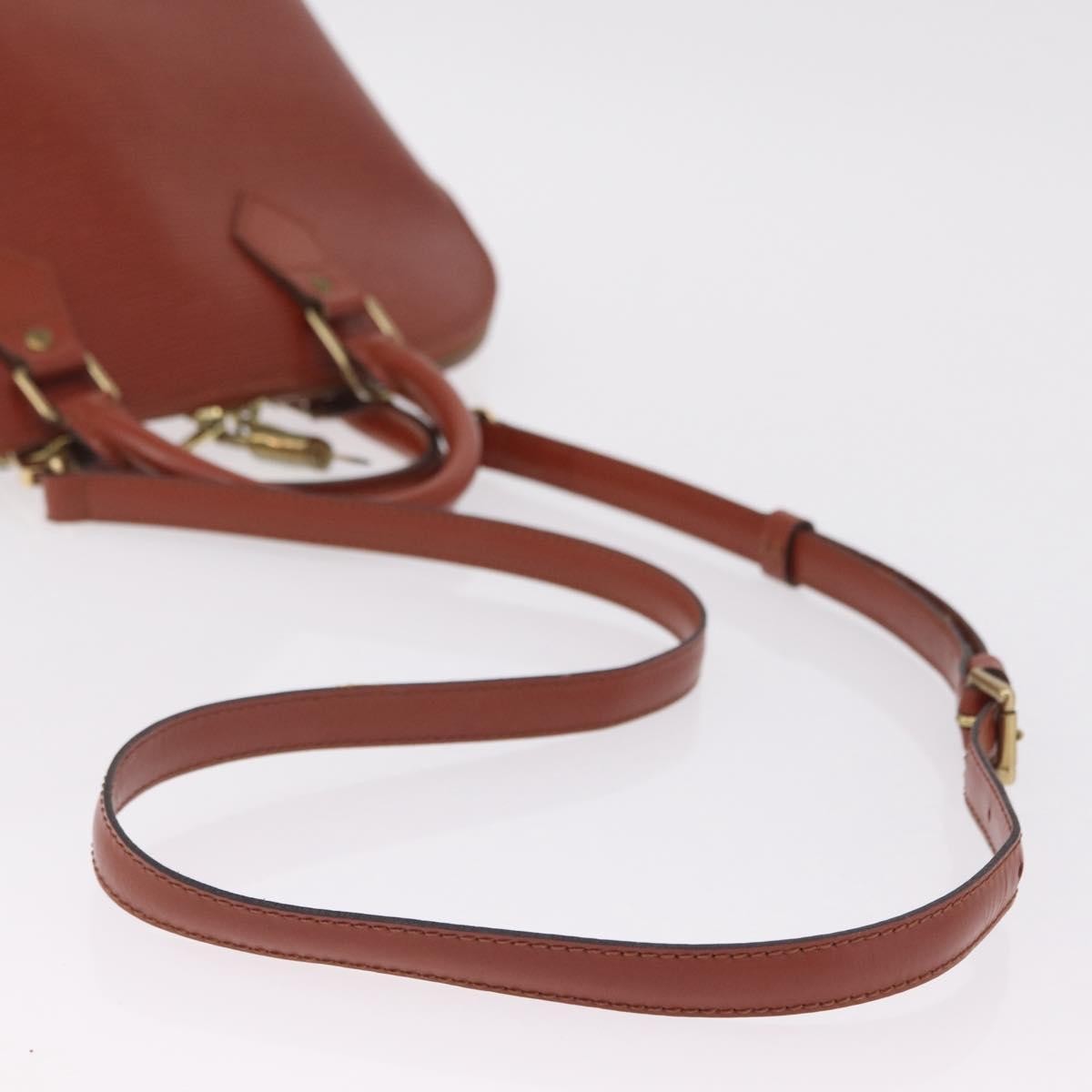 Louis Vuitton Alma Epi Leather, Brown, Leather, Handbag