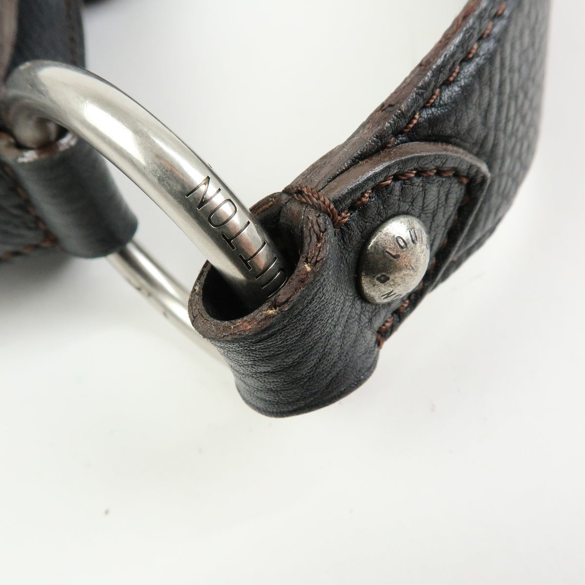Louis Vuitton Solar Mahina Leather, Black, Leather, Handbag