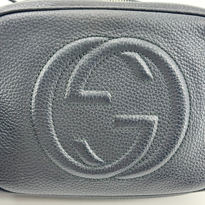 Gucci Soho Disco Leather, Black, Leather, Crossbody Bag