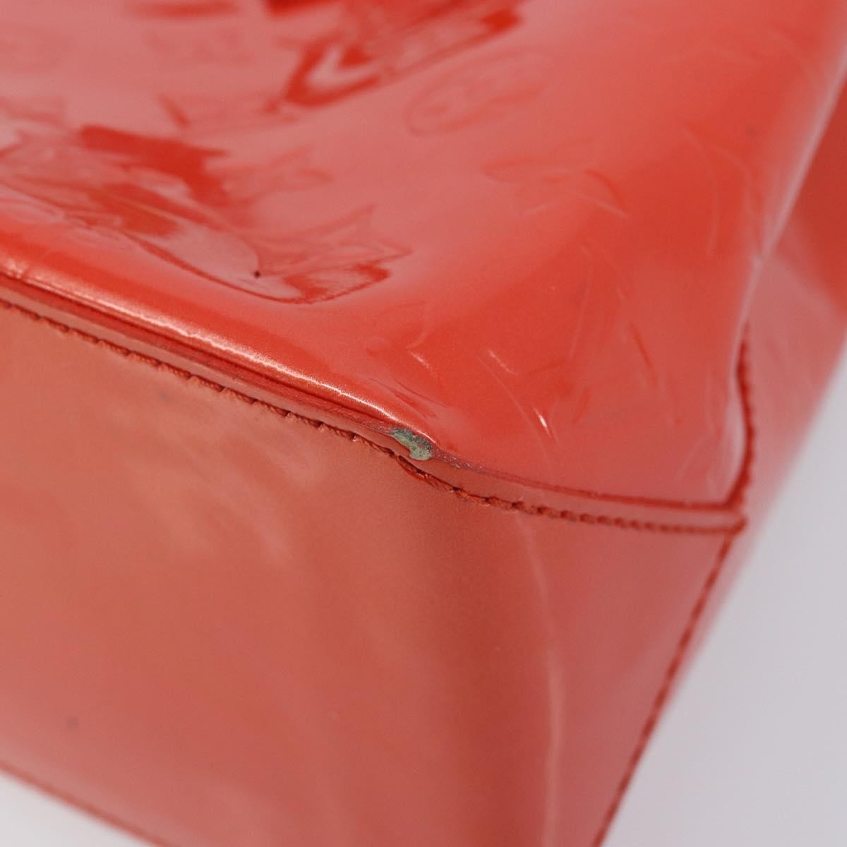 Louis Vuitton Wilshire Monogram Vernis, Orange, Patent Leather, Handbag