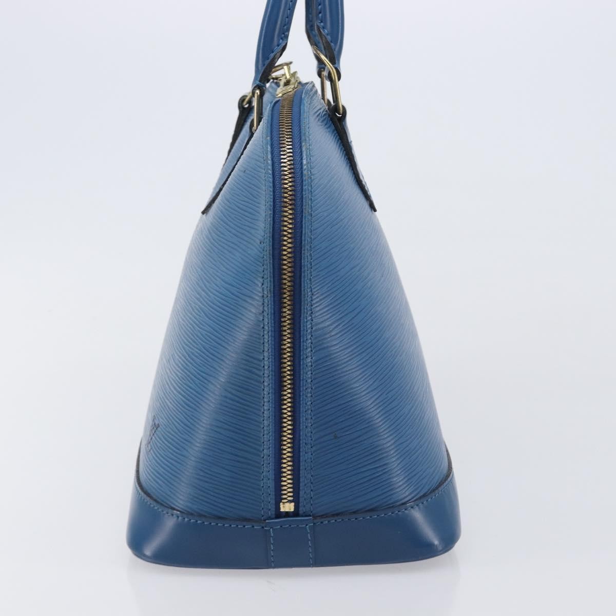 Louis Vuitton Alma Epi Leather, Blue, Leather, Handbag