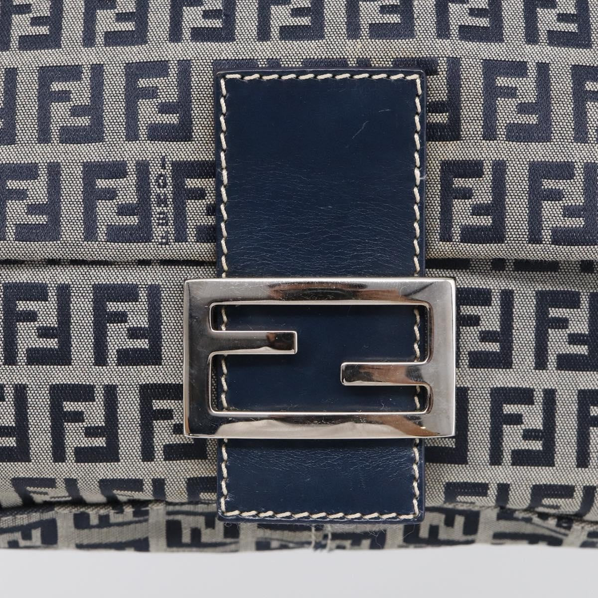 Fendi Fendi mamma baguette Monogram Canvas, Navy, Canvas, Handbag