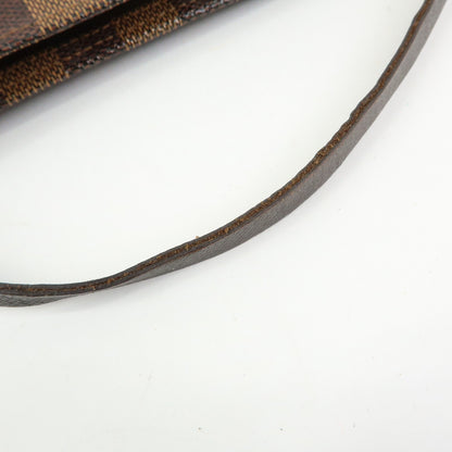 Louis Vuitton Trousse Make Up Damier, Brown, Canvas, Clutch