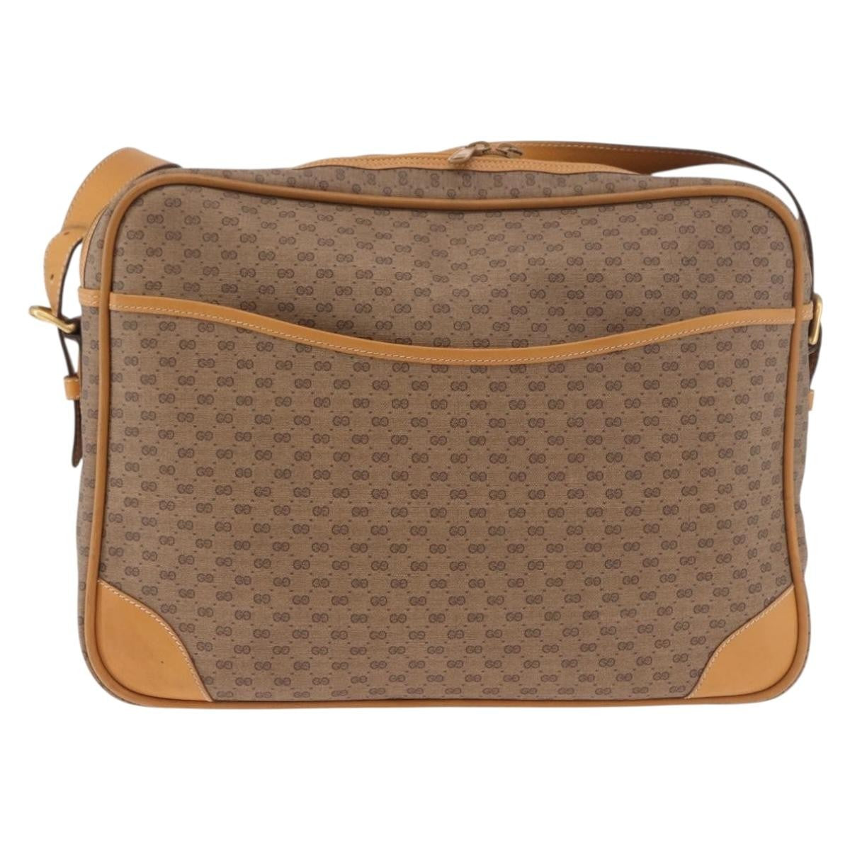 Gucci Micro GG Canvas Canvas, Beige, Canvas, Shoulder Bag
