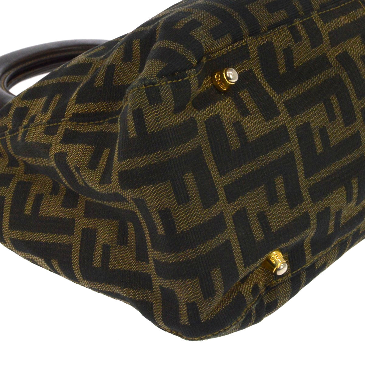 Fendi Vintage Top Handle Zucca canvas, Brown, Canvas, Tote Bag