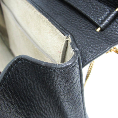 Chloe Drew Leather, Black, Leather, Crossbody Bag