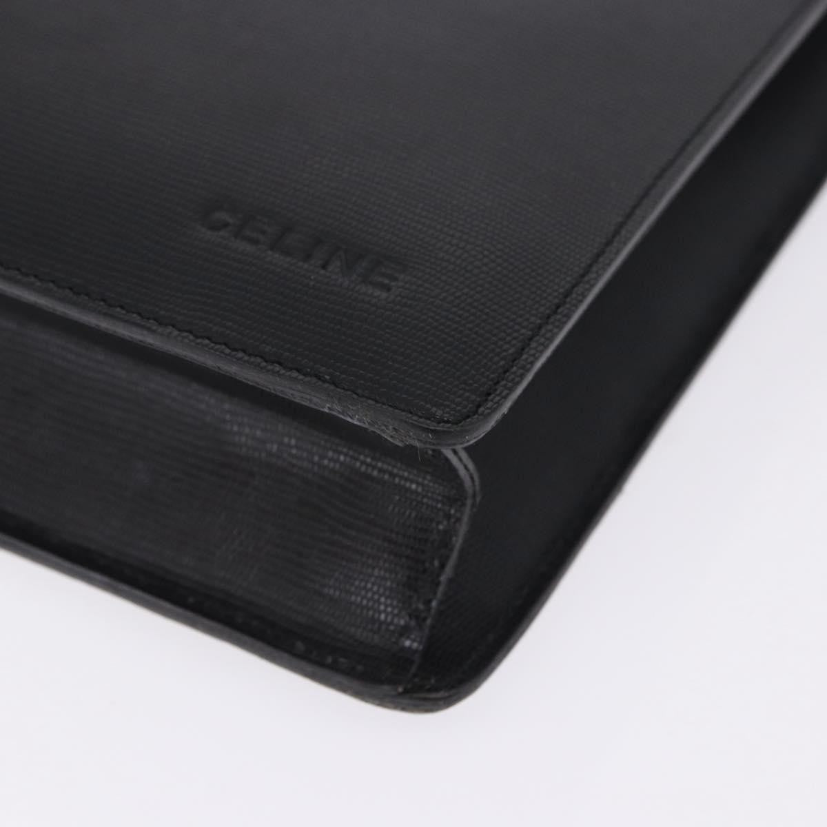Celine Cartable Business Leather, Black, Leather, Briefcase