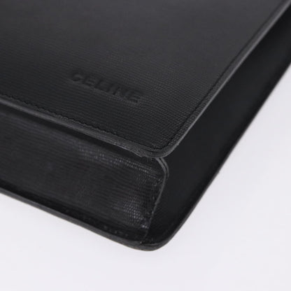 Celine Cartable Business Leather, Black, Leather, Briefcase