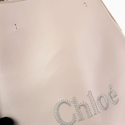 Chloe Sense Leather, Pink, Leather, Tote Bag