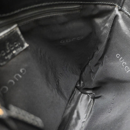 Gucci Vintage Bucket Shopping GG Canvas, Black, Canvas, Tote Bag
