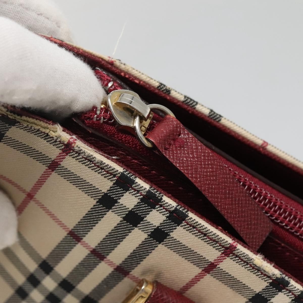 Burberry Nova Check Tote Canvas and Leather, Beige, Canvas, Tote Bag