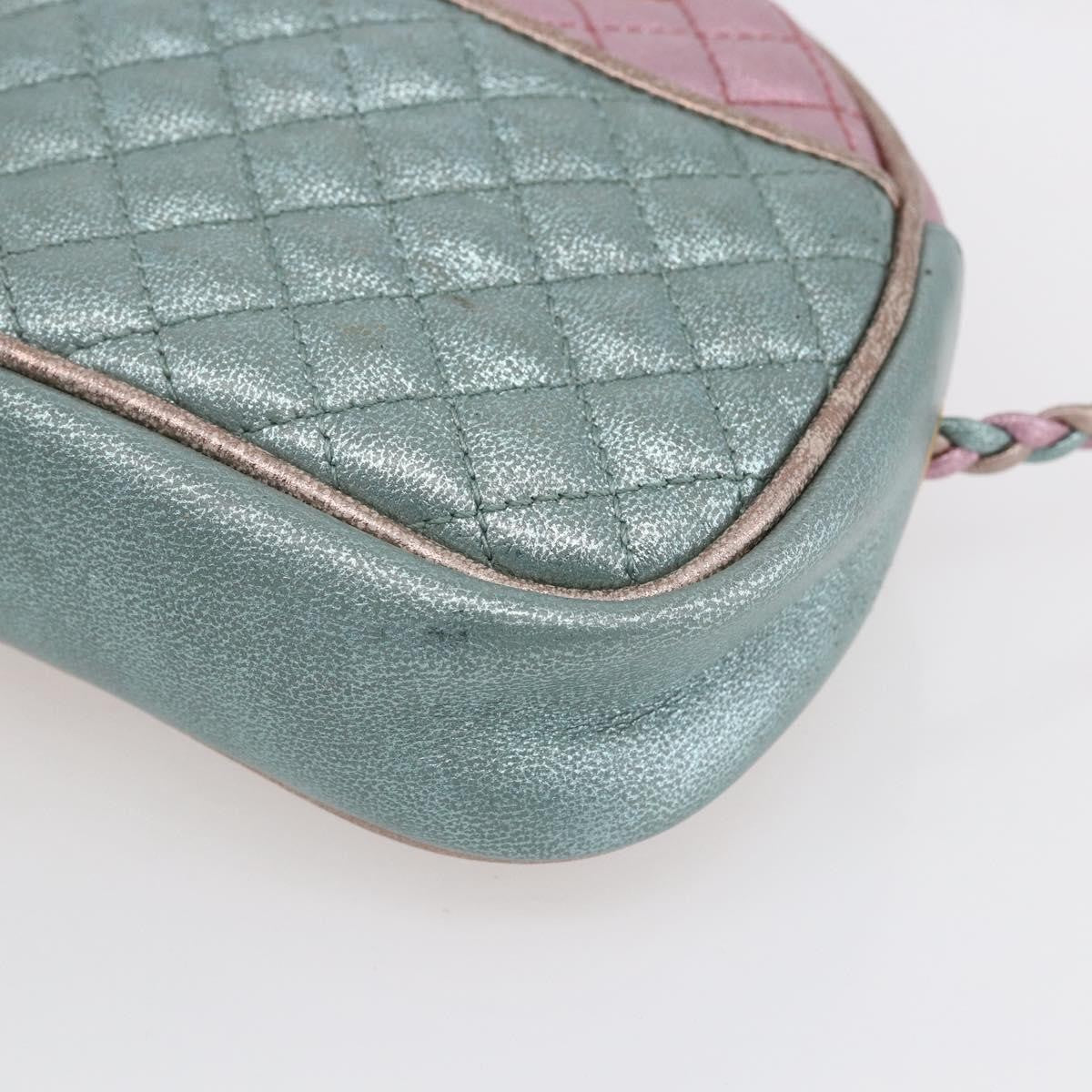 Gucci Trapuntata Camera Lambskin, Blue, Leather, Shoulder Bag
