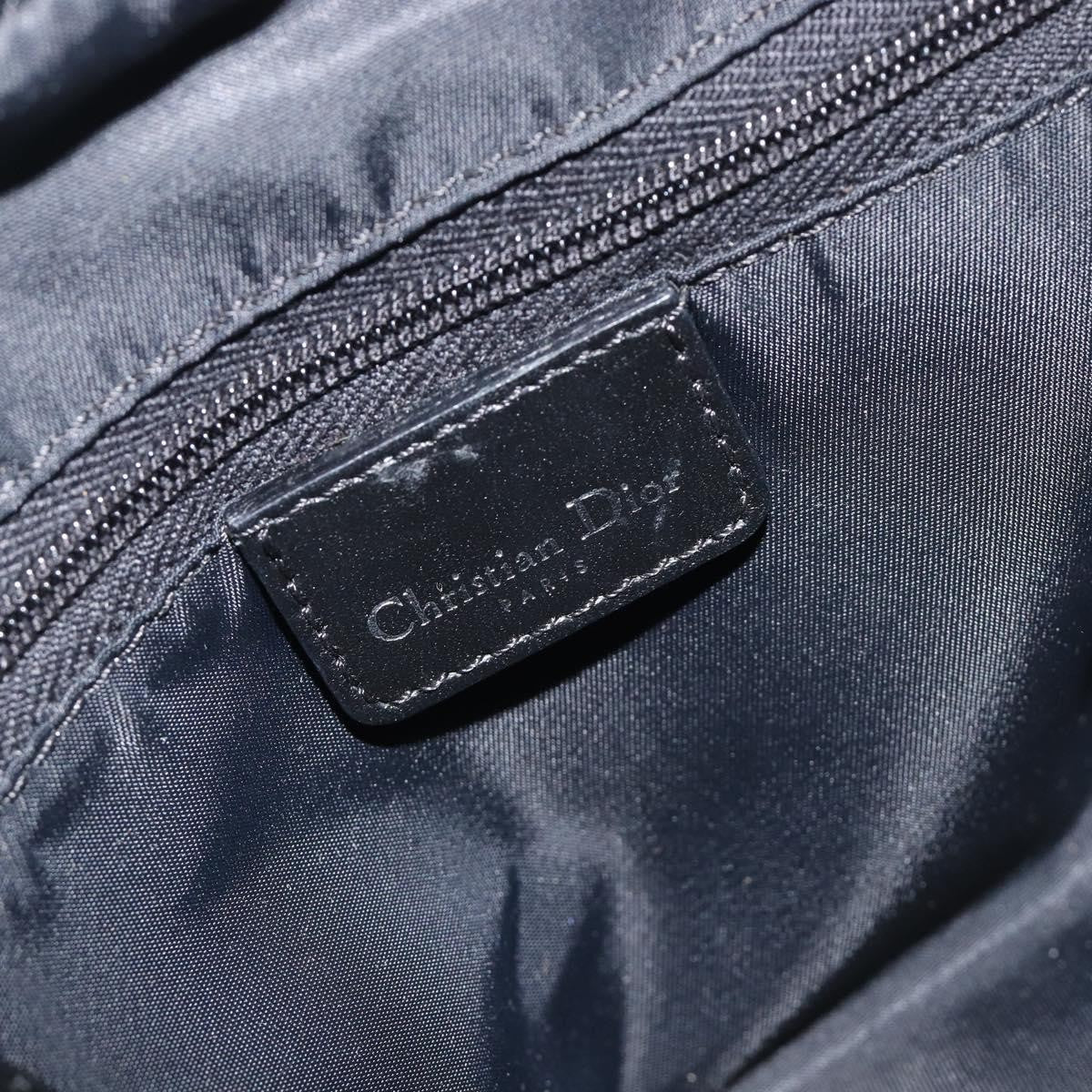 Christian Dior Trotter Double Saddle Canvas, Black, Canvas, Handbag