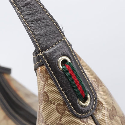 Gucci Nice Hobo Patent Canvas, Beige, Canvas, Shoulder Bag