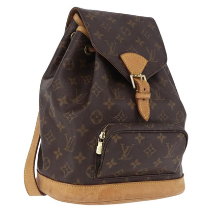 Louis Vuitton Vintage Montsouris Monogram Canvas, Brown, Canvas, Backpack