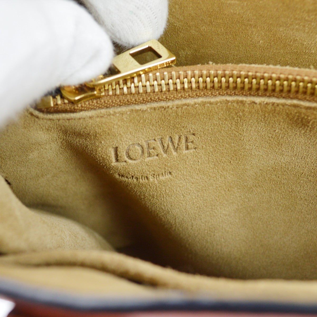 Loewe Gate Leather, Pink, Leather, Tote Bag