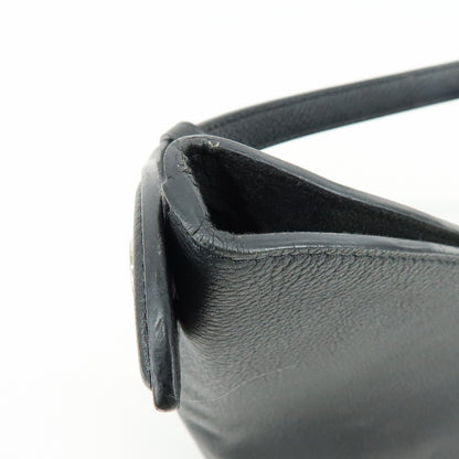 Louis Vuitton Lockme Hobo Leather, Black, Leather, Shoulder Bag