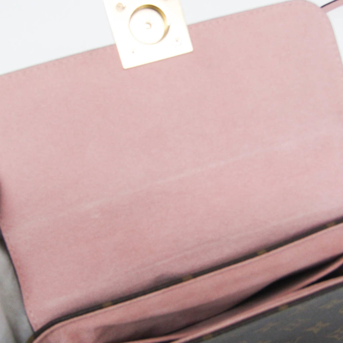 Louis Vuitton Locky Monogram Canvas with Leather, Brown, Canvas, Handbag