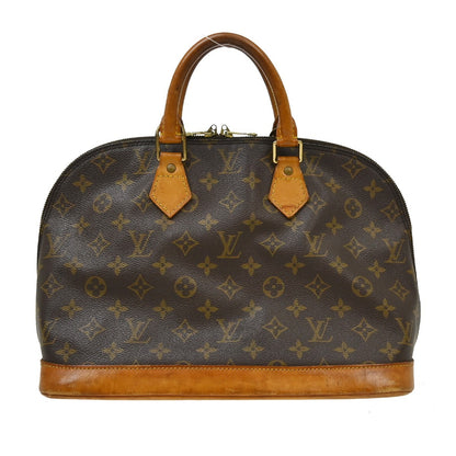 Louis Vuitton Alma Monogram Canvas, Brown, Canvas, Handbag