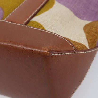 Celine Handbag Canvas, Brown, Canvas, Handbag