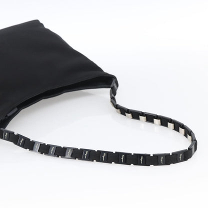 Salvatore Ferragamo Shoulder Bag Canvas, Black, Canvas, Shoulder Bag
