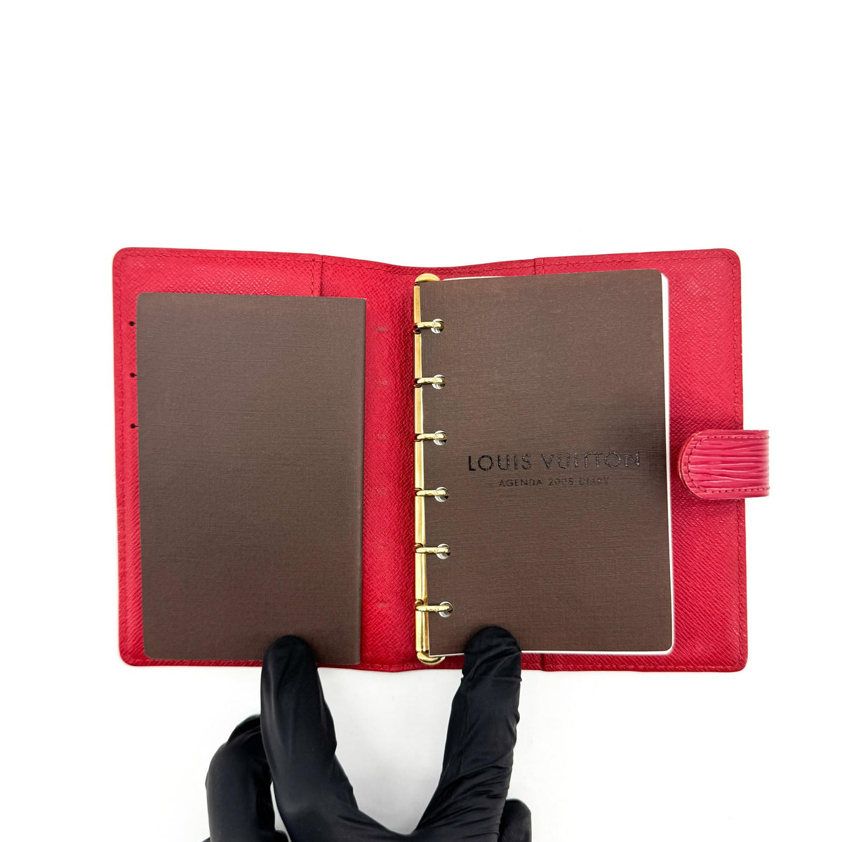 Louis Vuitton Ring Agenda Cover Epi Leather, Red, Leather, Briefcase