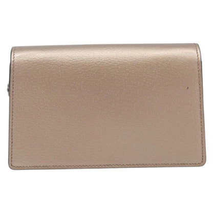 Gucci Dionysus Leather, Gold, Leather, Handbag