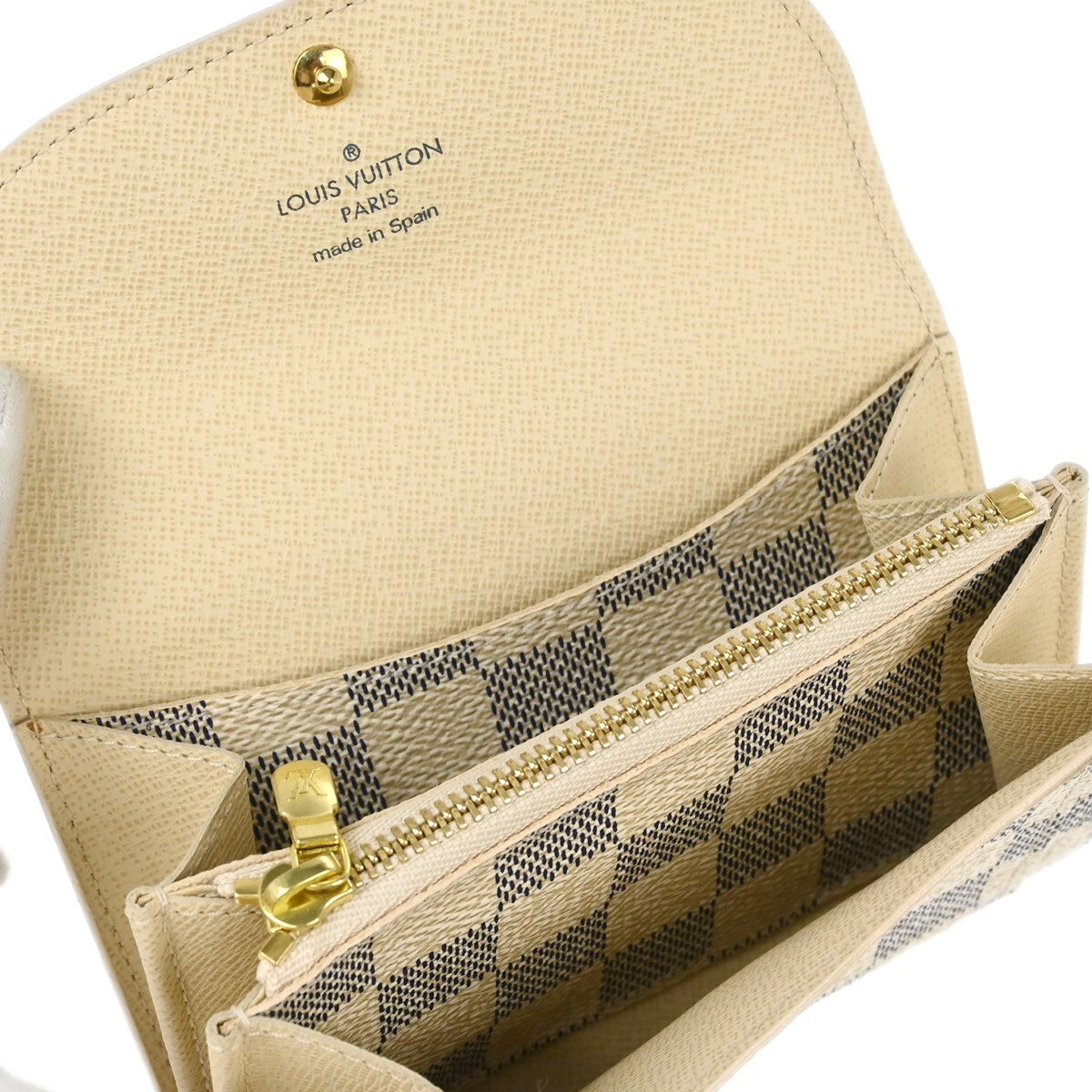 Louis Vuitton Solo Belt Damier Ebene, White, Canvas, Shoulder Bag