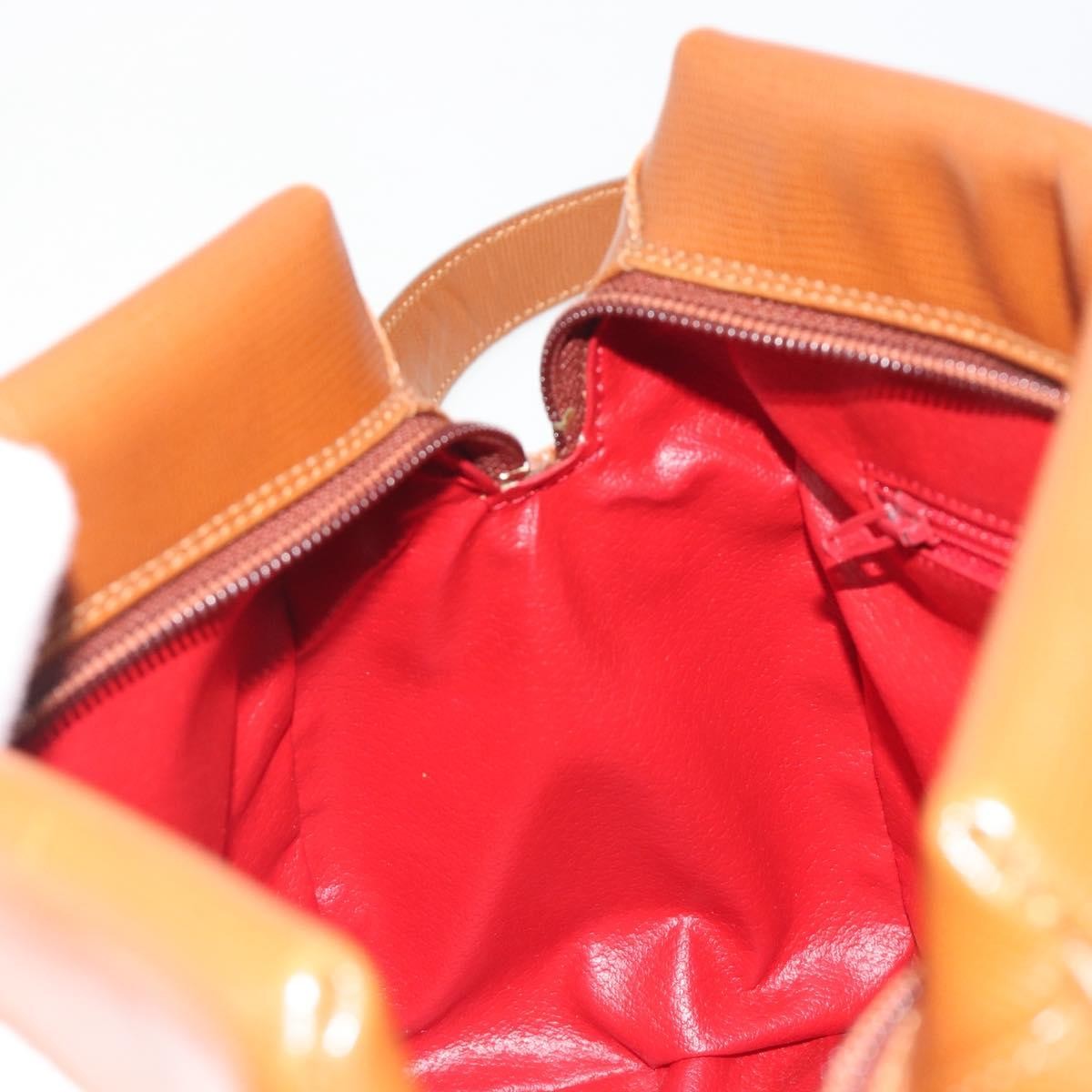 Celine Vintage Circle Logo Leather, Brown, Leather, Shoulder Bag