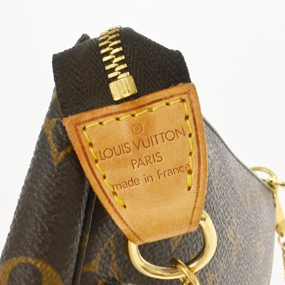 Louis Vuitton Mini pochette accessoires Canvas, Brown, Canvas, Clutch