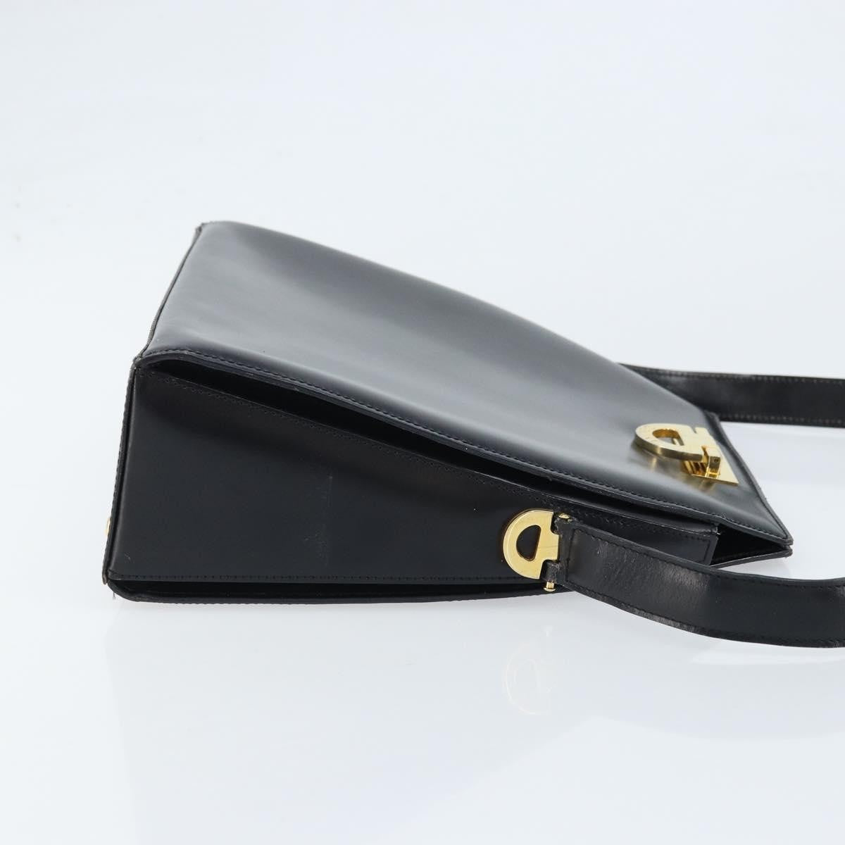 Celine Vintage Leather, Black, Leather, Shoulder Bag