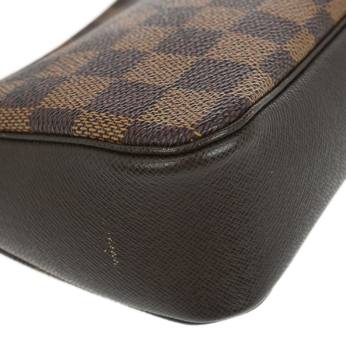 Louis Vuitton Trousse Make Up Damier Canvas, Brown, Canvas, Clutch