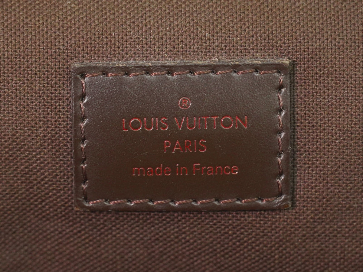 Louis Vuitton Brooklyn Damier Ebene, Brown, Canvas, Shoulder Bag