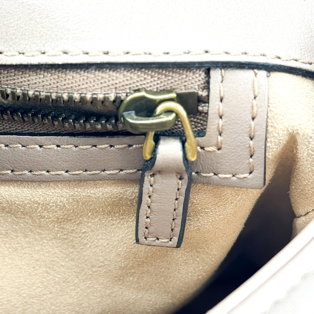 Gucci GG Marmont Top Handle Flap Matelasse Leather, Brown, Leather, Handbag