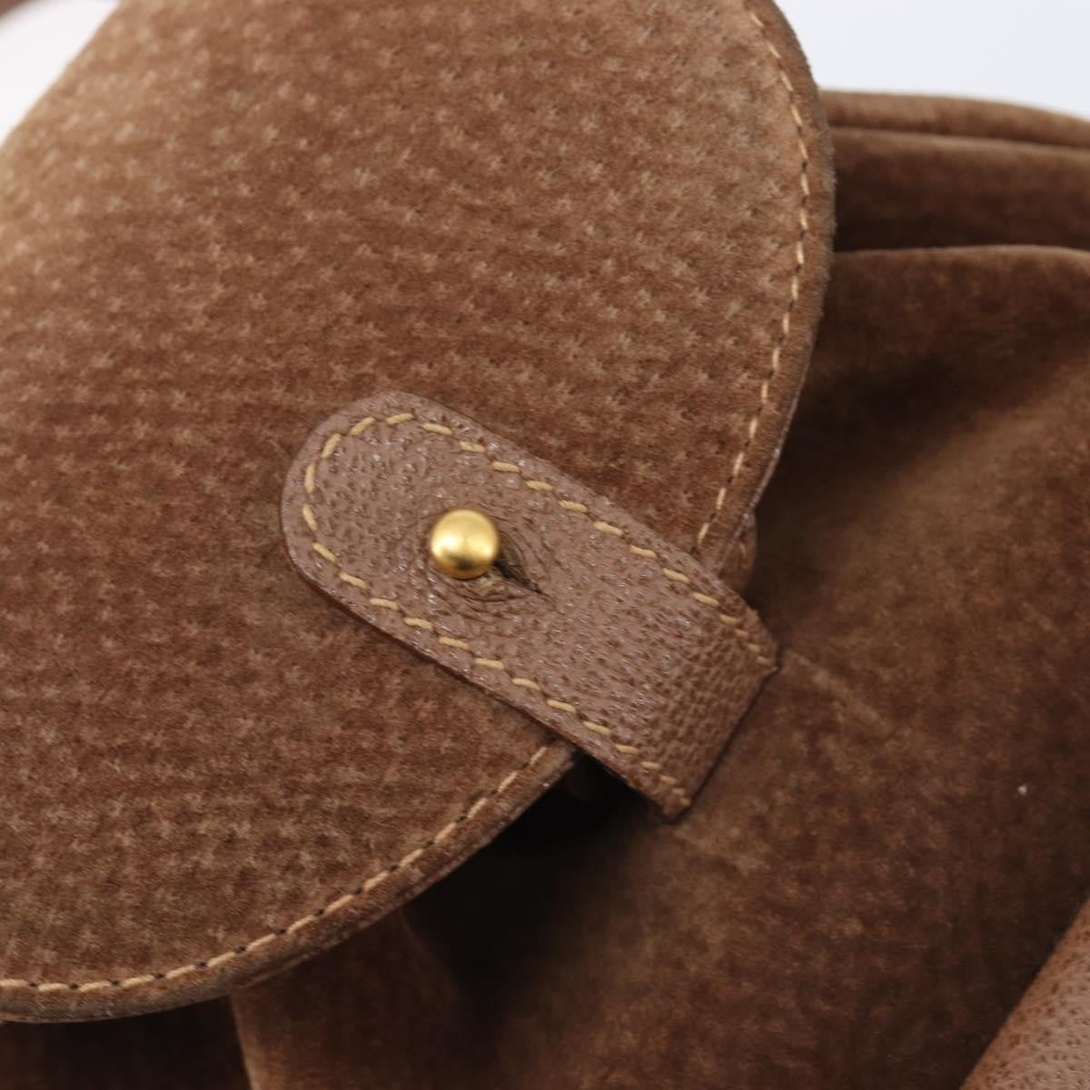 Gucci Vintage Bamboo Suede, Brown, Suede, Backpack