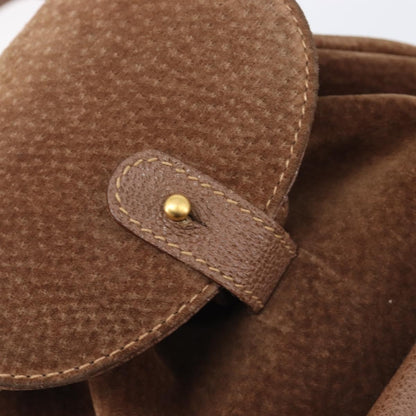 Gucci Vintage Bamboo Suede, Brown, Suede, Backpack